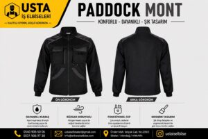 Ustaİş Paddock Kışlık Mont Siyah Kışlık