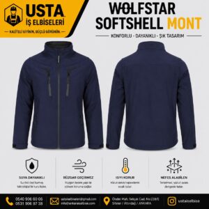 SOFTSHELL MONT LACİVERT KAPŞONSUZ