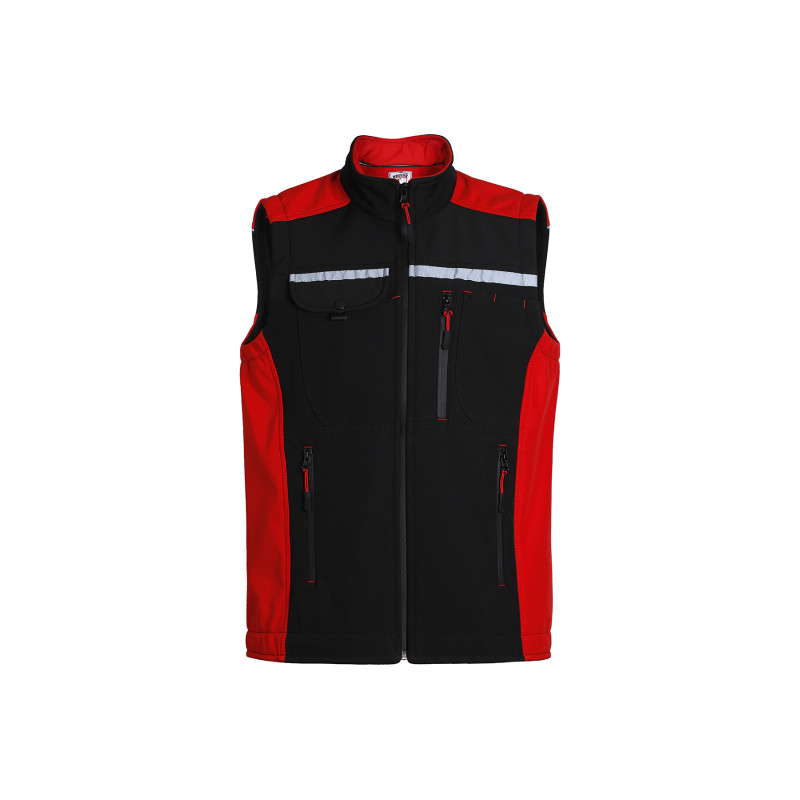 Ustaİş Softshell Yelek Kırmızı/Siyah