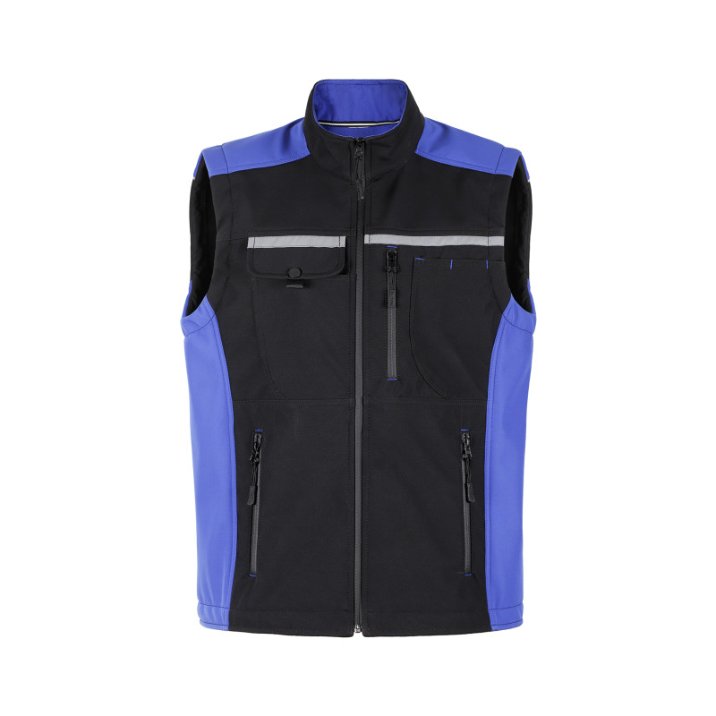 Ustaİş Softshell Yelek Mavi/Siyah