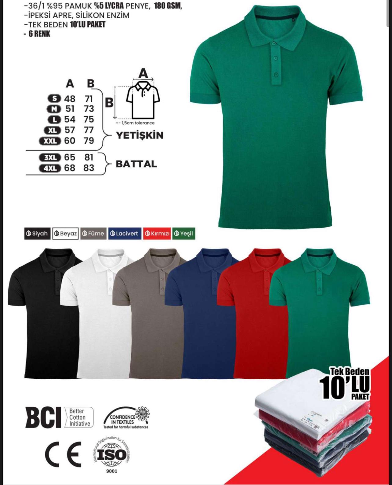 PREMİUM POLO YAKA PAMUK PİKE BEYAZ (LYCRA PENYE) - Görsel 4