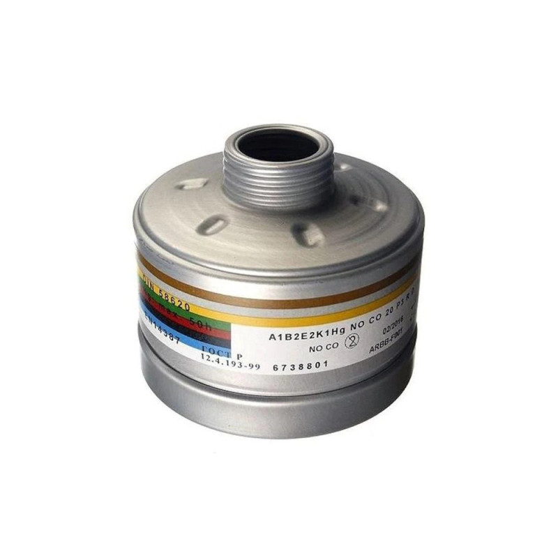 Drager 6738801 A1B2E2K1 HG CO NO P3 D Kombine Filtre Vidalı