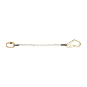Kİ288 Kemer Sabitleme Halatı Statik Lanyard Karabinalı Ve Büyük Kancalı