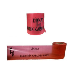 Elektrik Kablosu Hattı İkaz Şeridi 15 cm