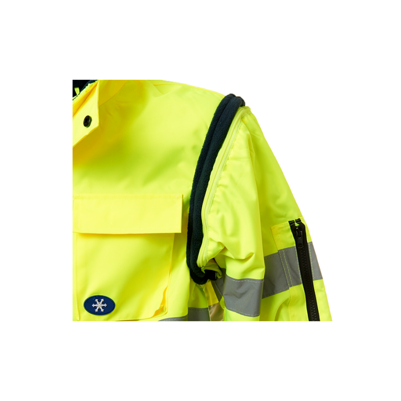 JUNİOR / JN 1021/2 Kolu Çıkmalı Ve Polarlı Pilot Mont Sarı-Lacivert - Görsel 4