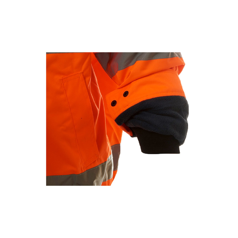 JUNİOR / JN 1022/P - Kolu Çıkmalı Ve Polarlı Pilot Mont Turuncu - Görsel 4