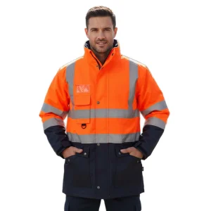 Turuncu&Lacivert Çift Renk Parka